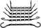 HOUSE DAY Black Magic Space Saving Hangers, Premium Smart Hanger Hooks, Sturdy Cascading Hangers with 5 Holes for Heavy Clothes, Closet Organizers and Storage, College Dorm Room Essentials 10 Pack